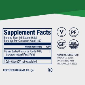 Organic Barley Grass Juice Powder