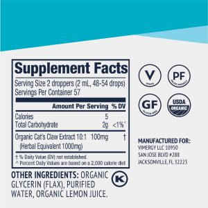 Organic Liquid Cat’s Claw