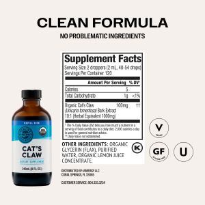 Organic Liquid Cat’s Claw