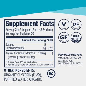 Organic Liquid Cat’s Claw