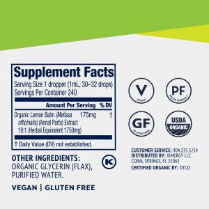 Organic Liquid Lemon Balm