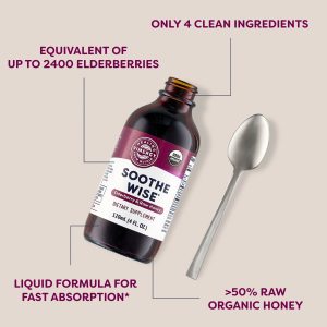 Soothe Wise* Elderberry & Raw Honey Syrup