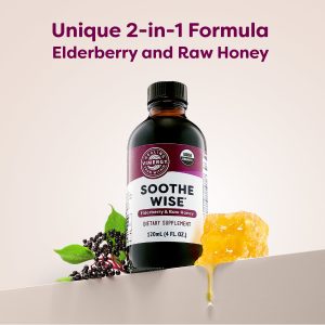 Soothe Wise* Elderberry & Raw Honey Syrup